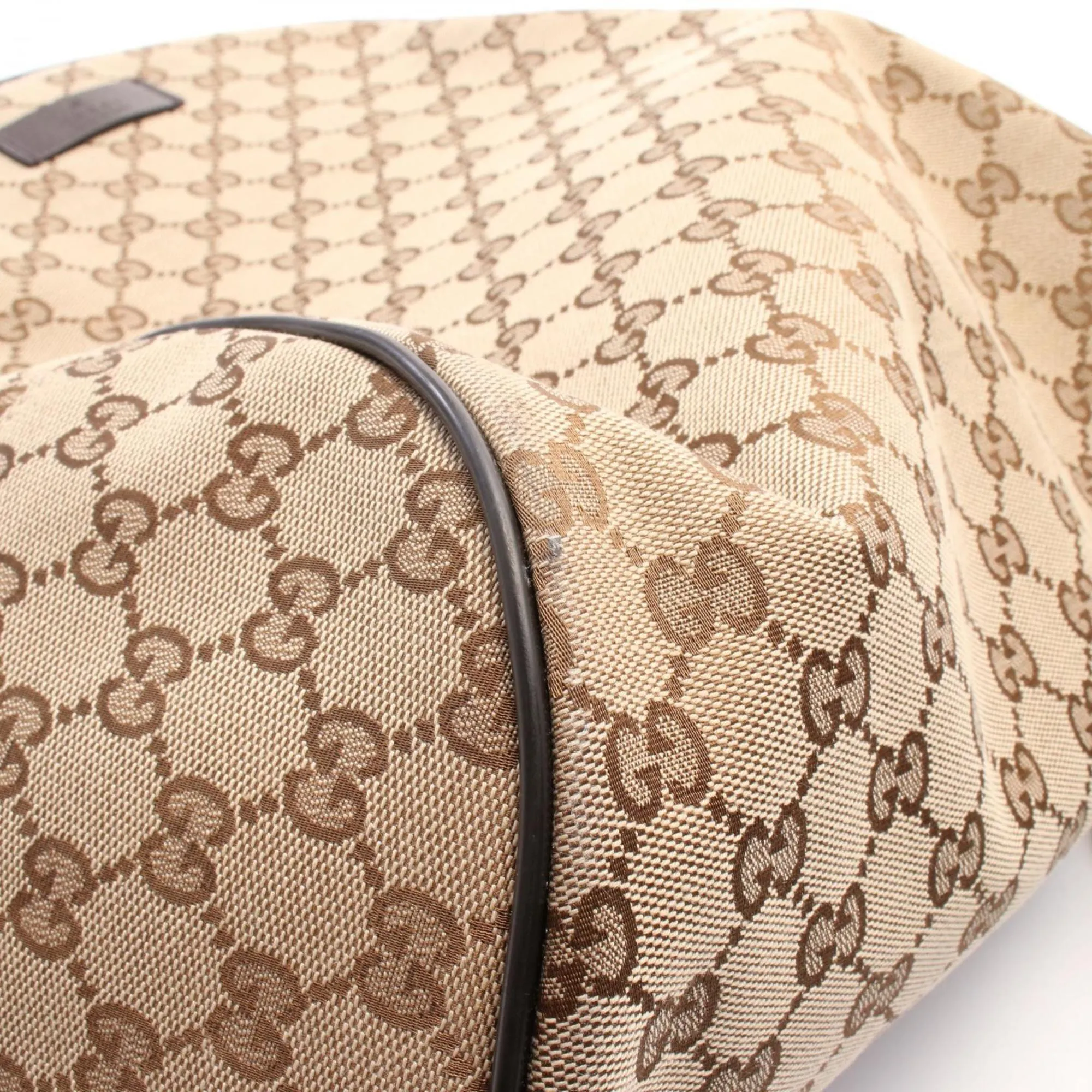Gucci  Canvas Leather Backpack (Pre-Owned)