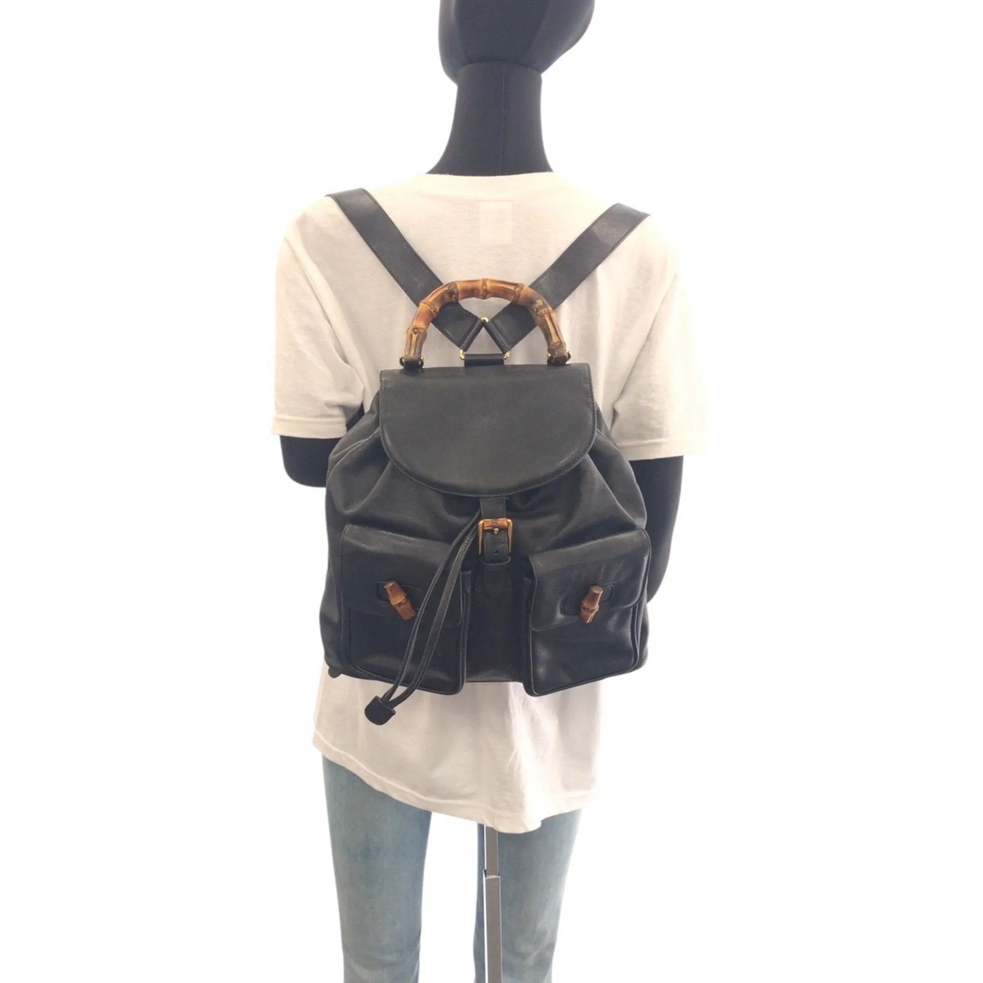 Gucci Leather Backpack (Pre-Owned)