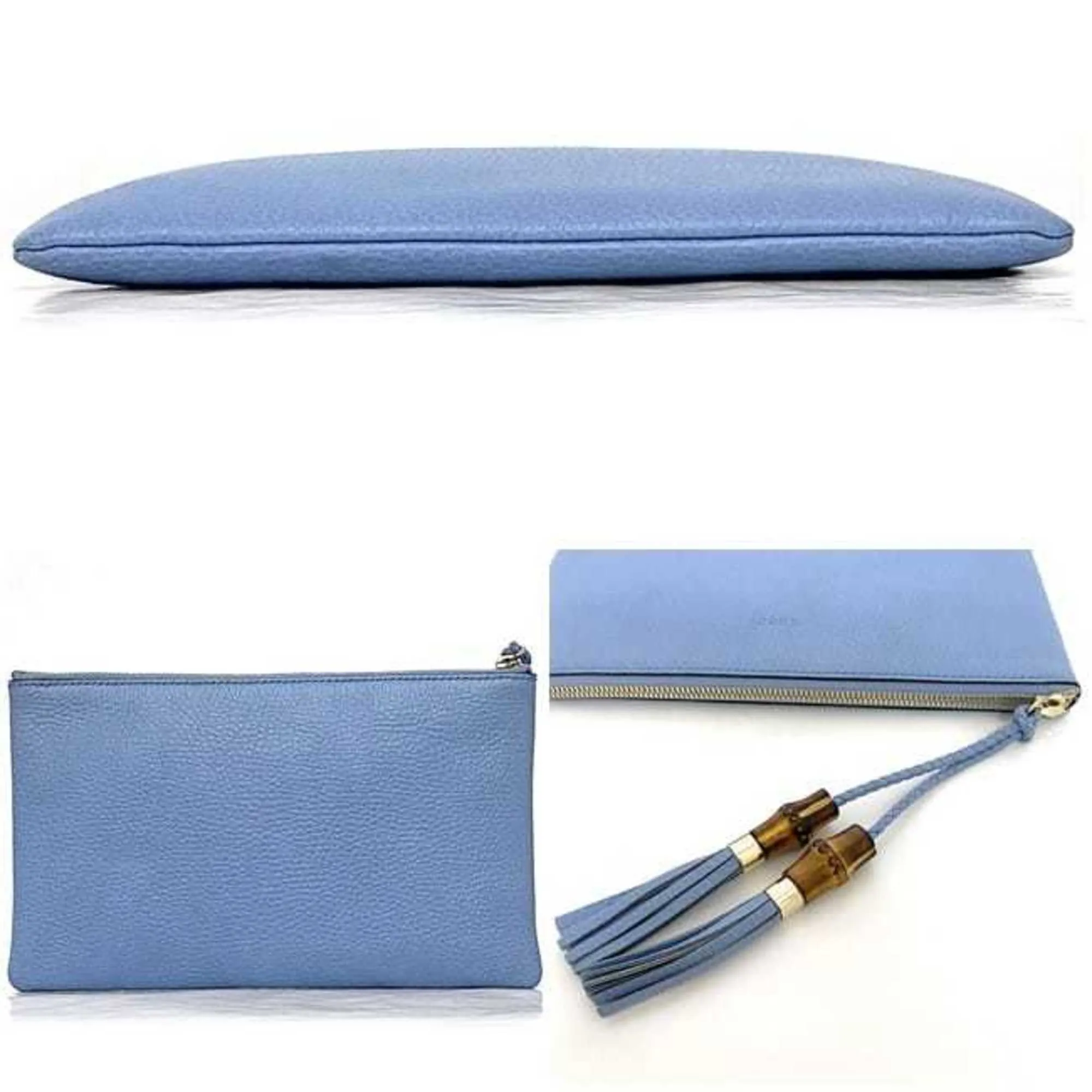 Gucci Leather Clutch Bag Handbag Pouch (Pre-Owned)