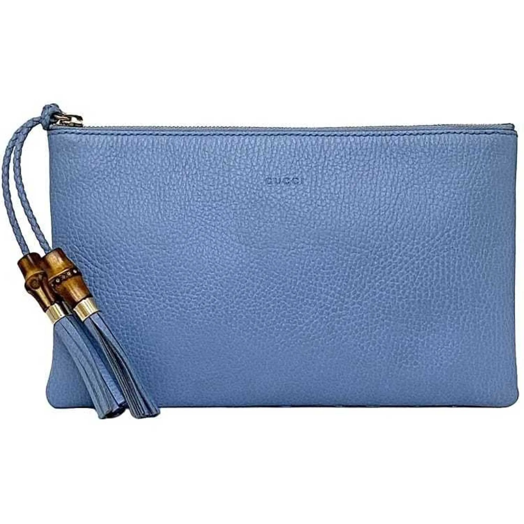 Gucci Leather Clutch Bag Handbag Pouch (Pre-Owned)