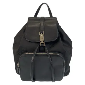Gucci Leather Nylon Backpack (Pre-Owned)