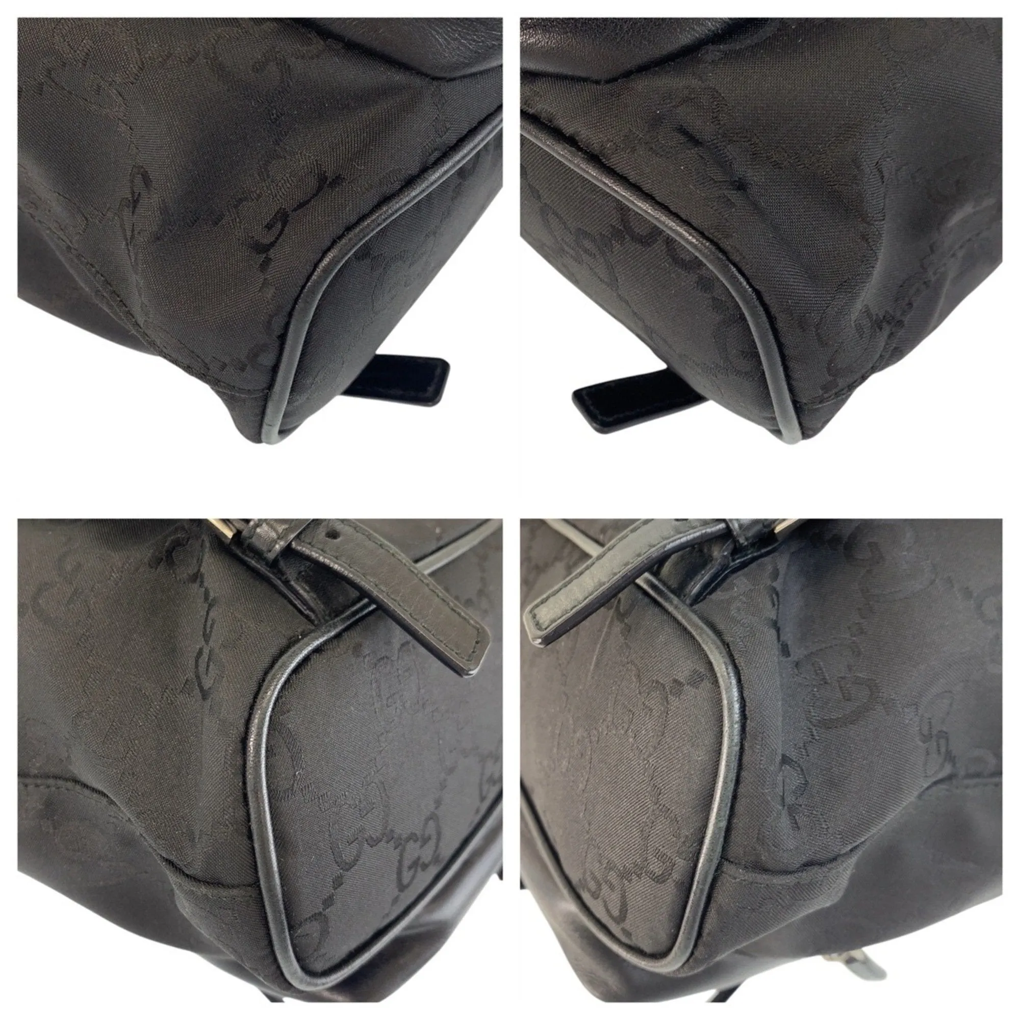 Gucci Leather Nylon Backpack (Pre-Owned)