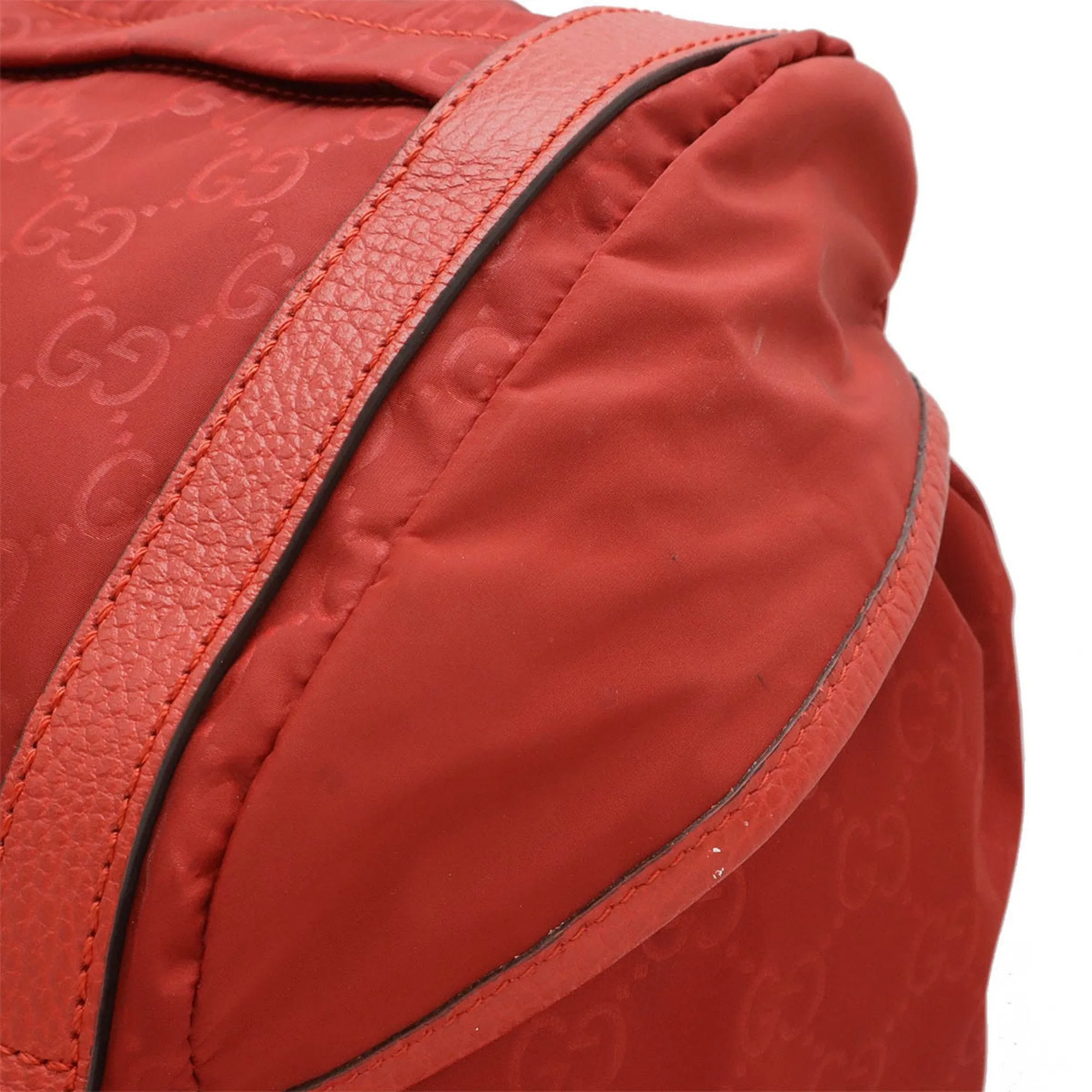 Gucci Nylon Leather Backpack (Pre-Owned)