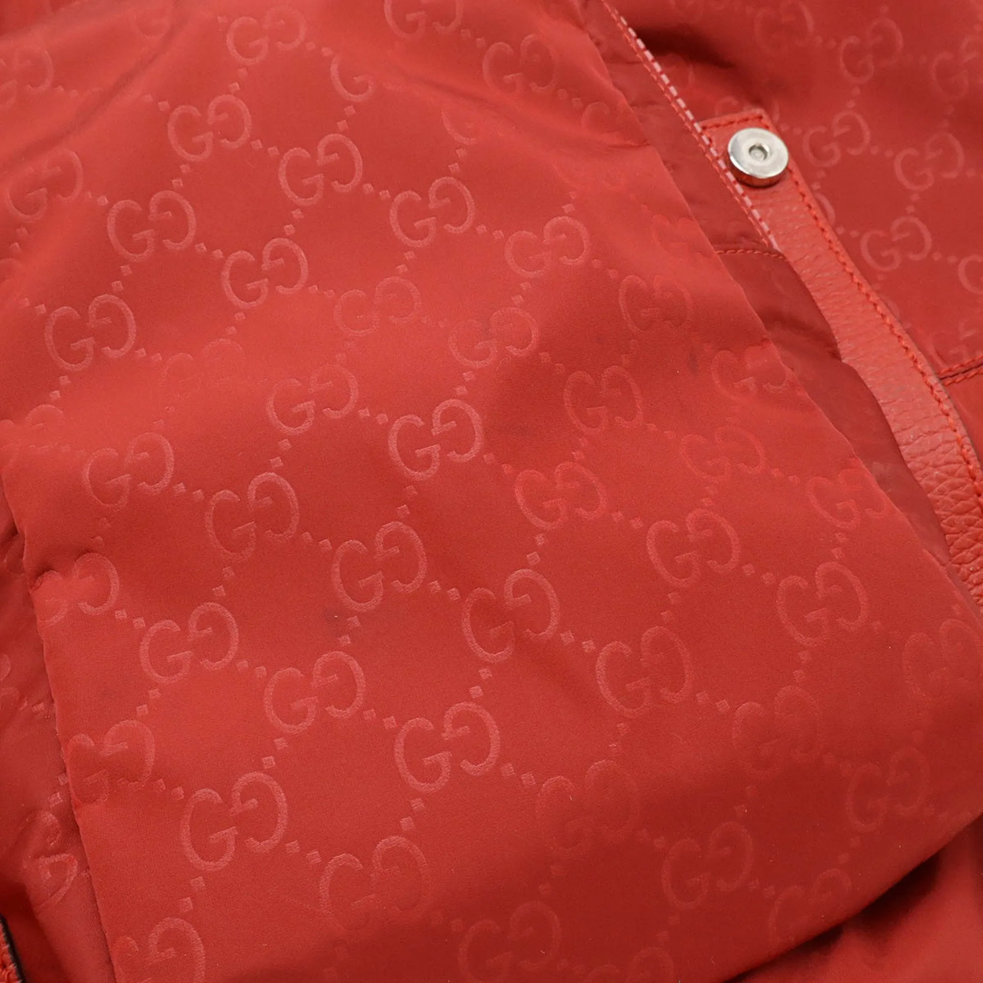 Gucci Nylon Leather Backpack (Pre-Owned)