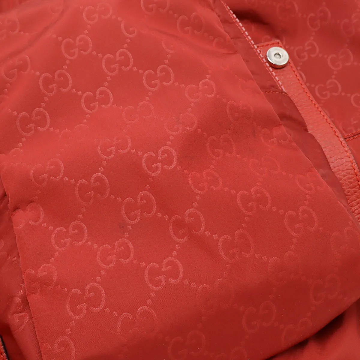 Gucci Nylon Leather Backpack