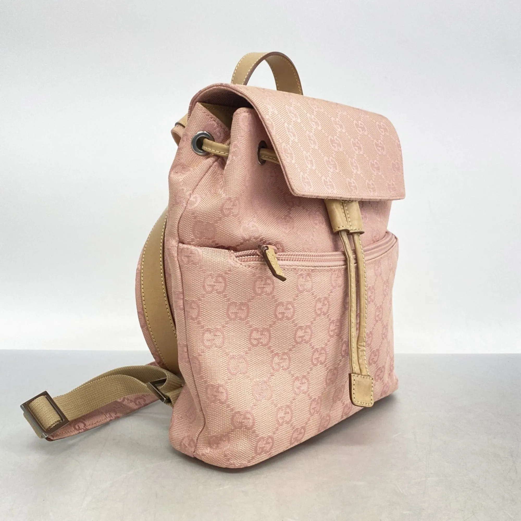 Gucci pink Canvas Backpack (Pre-Owned)