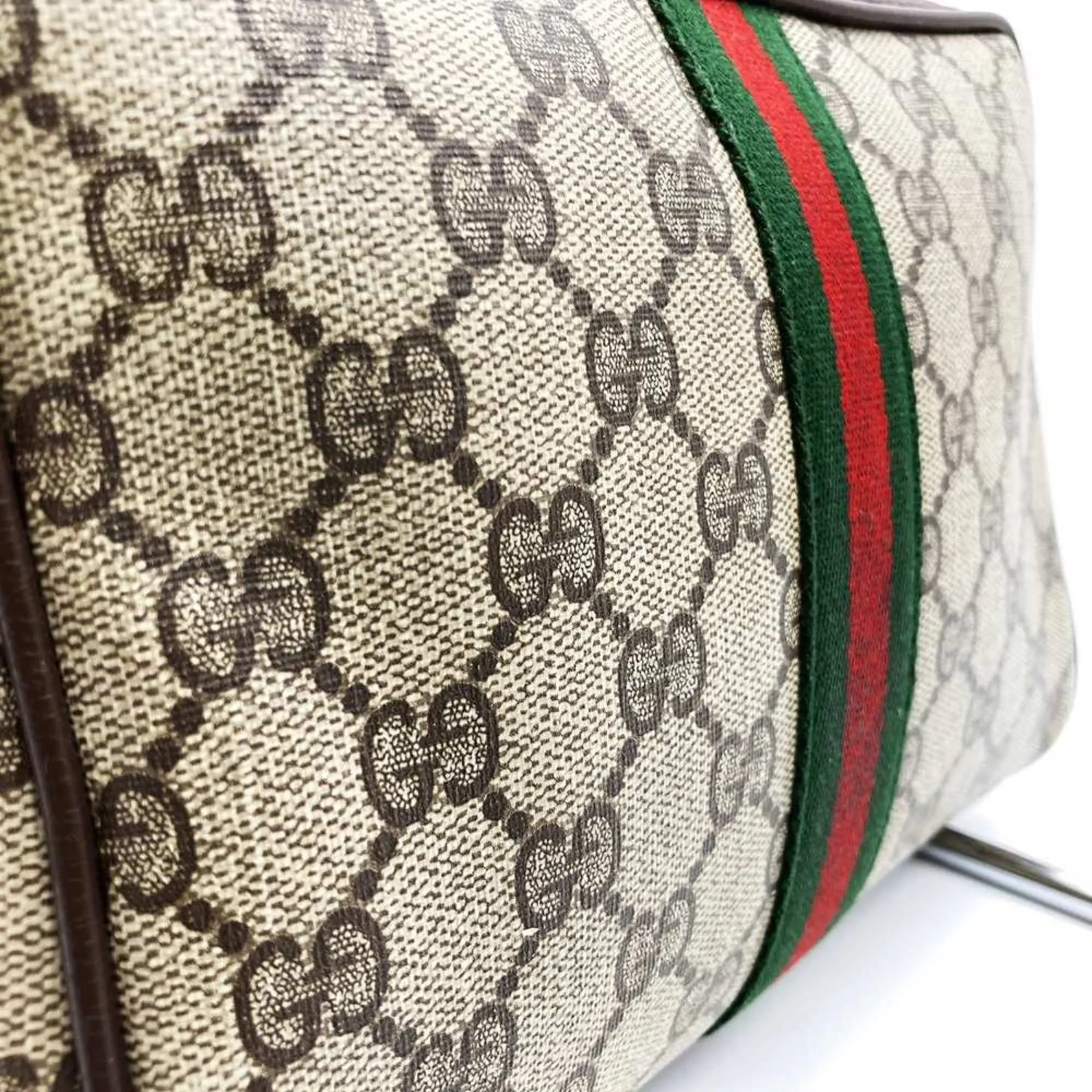 Gucci Sherry Line Gg Supreme Clutch Bag (Pre-Owned)