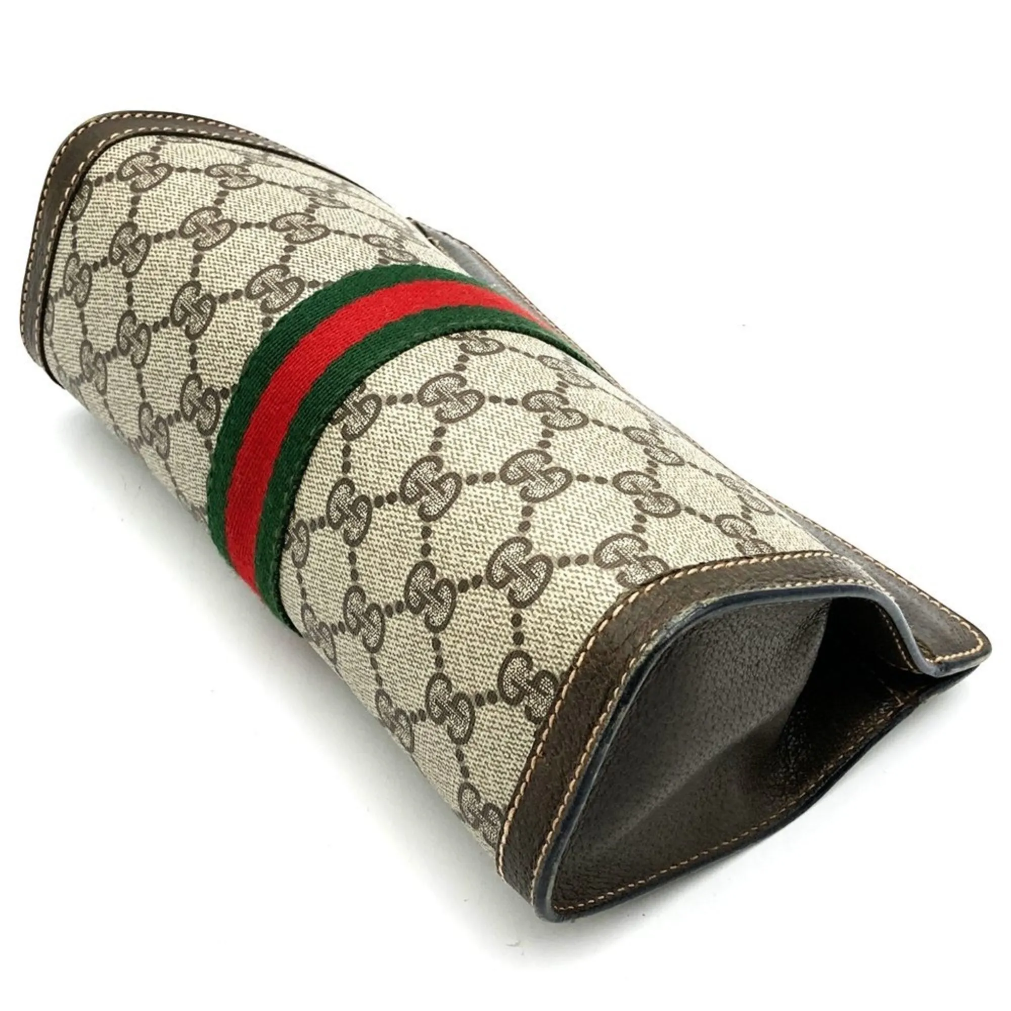 Gucci Sherry Line Pvc Clutch Bag (Pre-Owned)