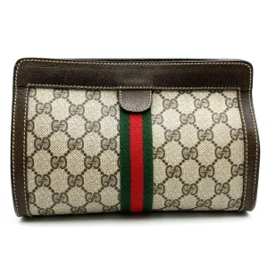 Gucci Sherry Line Pvc Clutch Bag (Pre-Owned)