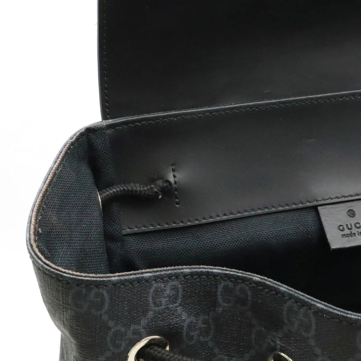Gucci Soft GG Supreme Backpack PVC Leather