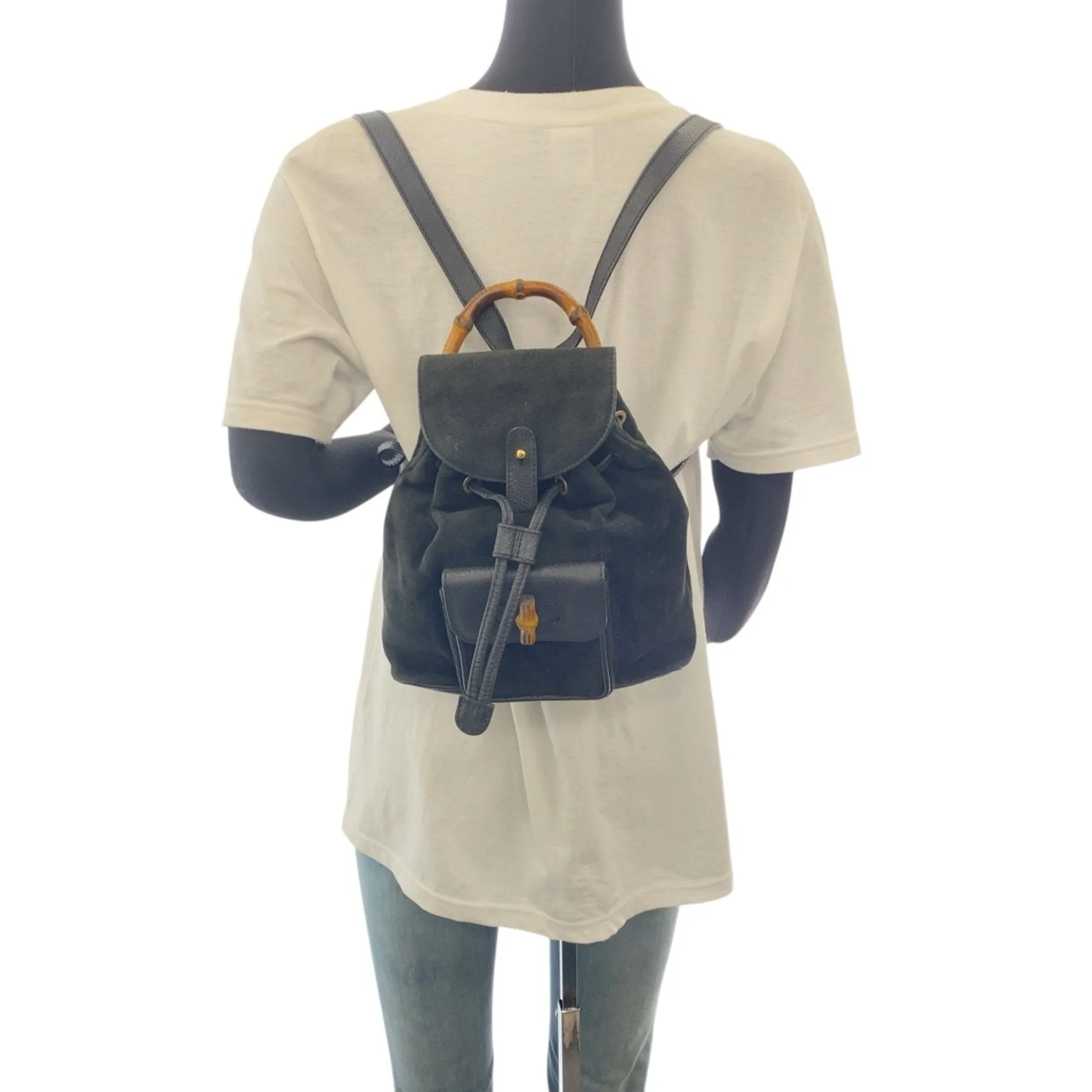 Gucci Suede Backpack (Pre-Owned)