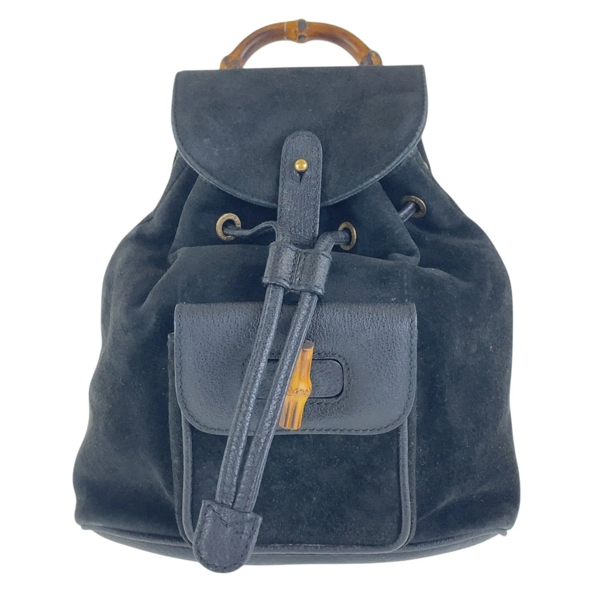 Gucci Suede Backpack (Pre-Owned)