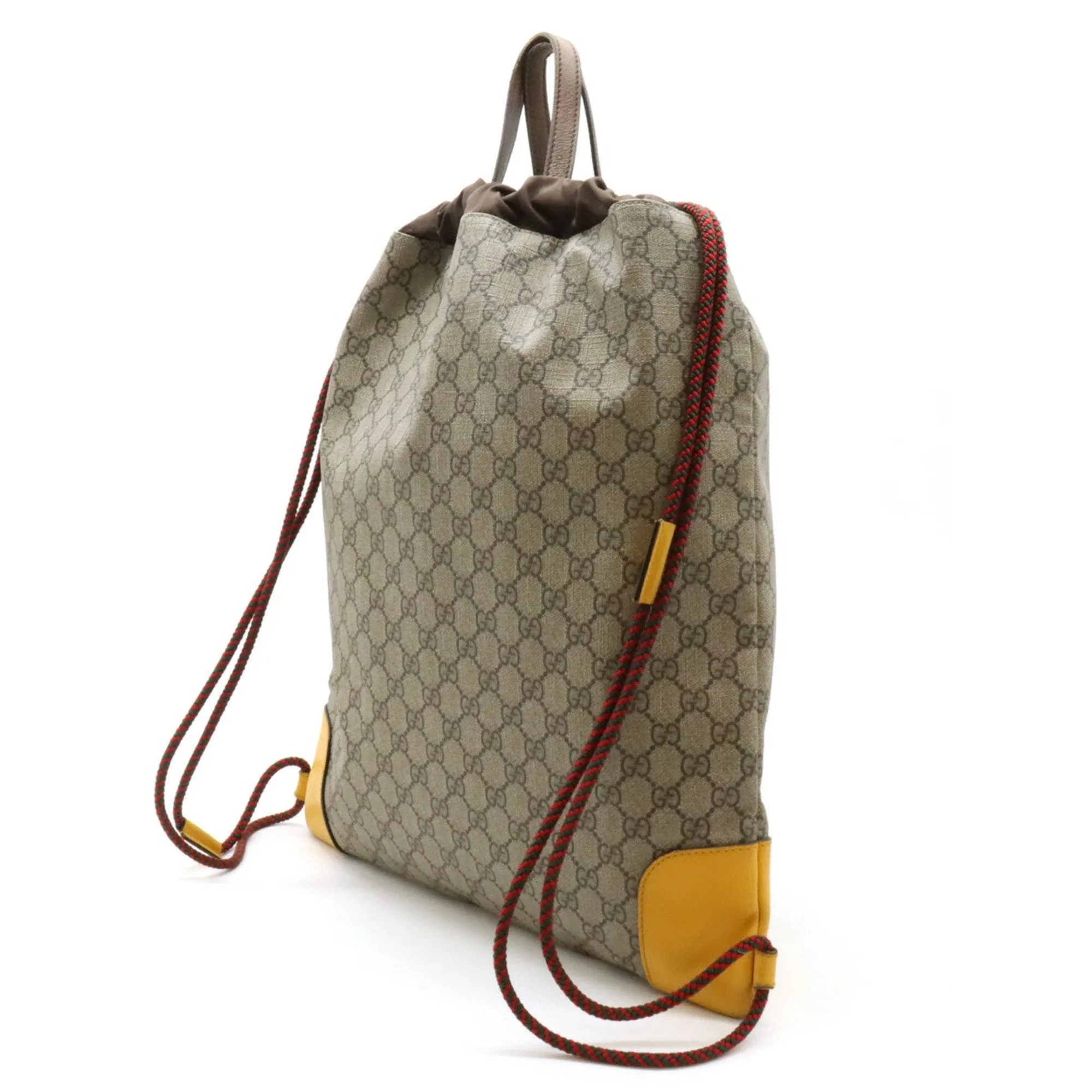 Gucci  yellow Pvc Leather Backpack (Pre-Owned)