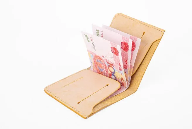 Handmade Cute Slim Leather Womens Bifold Small Wallets billfold Wallet for Women