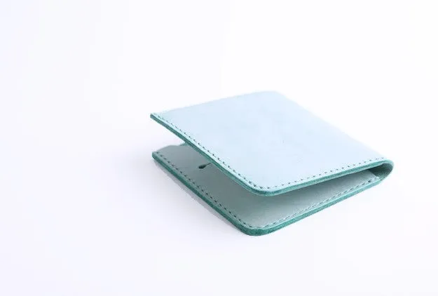 Handmade Cute Slim Leather Womens Bifold Small Wallets billfold Wallet for Women