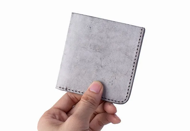 Handmade Cute Slim Leather Womens Bifold Small Wallets billfold Wallet for Women