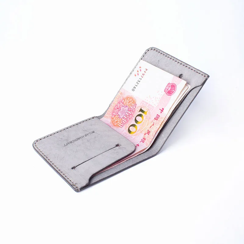 Handmade Cute Slim Leather Womens Bifold Small Wallets billfold Wallet for Women