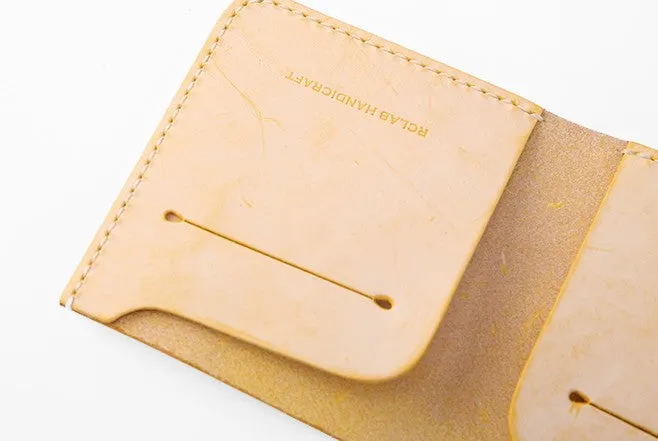 Handmade Cute Slim Leather Womens Bifold Small Wallets billfold Wallet for Women