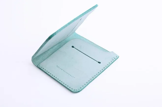 Handmade Cute Slim Leather Womens Bifold Small Wallets billfold Wallet for Women