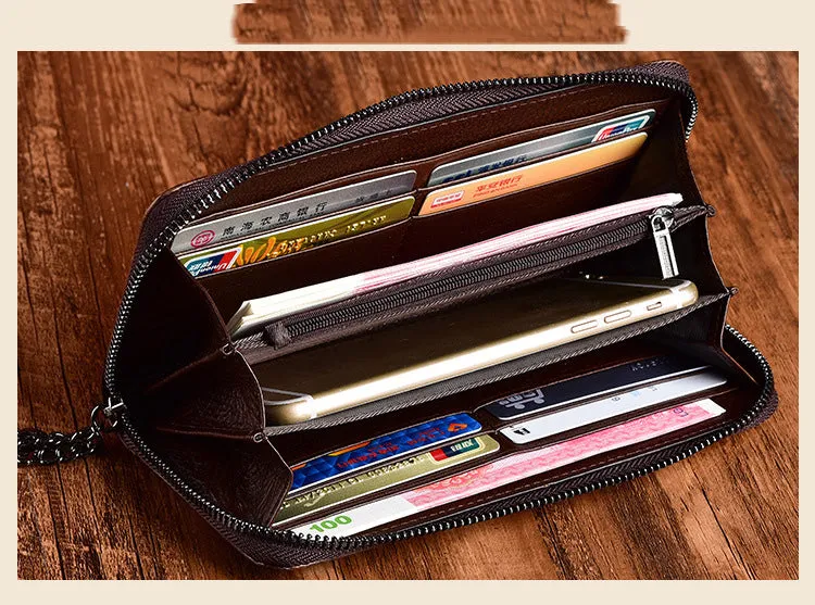 Handmade Flowers Black Leather Wristlet Wallet Womens Floral Zip Around Wallets Flowers Ladies Zipper Clutch Wallet for Women