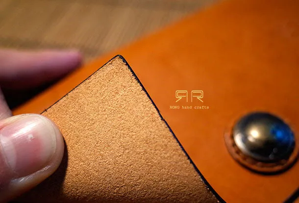 Handmade Genuine leather clutch travel wallet passport wallet purse long wallet women
