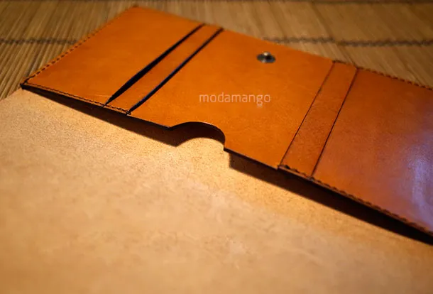 Handmade Genuine leather clutch travel wallet passport wallet purse long wallet women