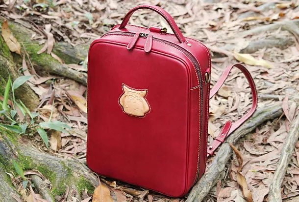 Handmade handbag backpack purse leather crossbody bag purse shoulder bag for women