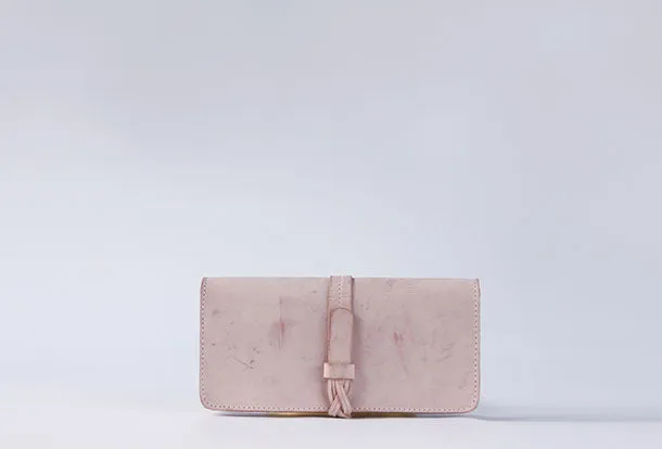 Handmade leather braided personalized custom clutch purse long wallet purse clutch women
