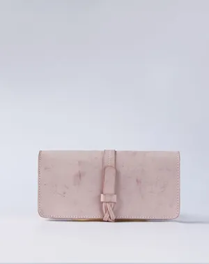 Handmade leather braided personalized custom clutch purse long wallet purse clutch women