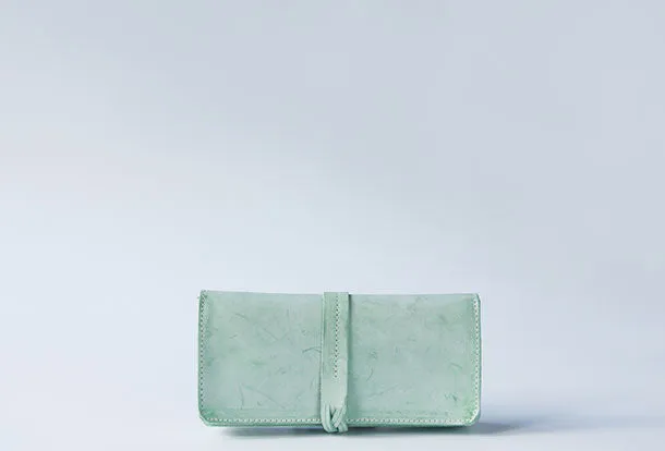 Handmade leather braided personalized custom clutch purse long wallet purse clutch women