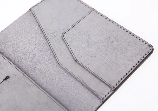 Handmade Leather Cute Womens Long Passport Wallet Travel Wallet for Women