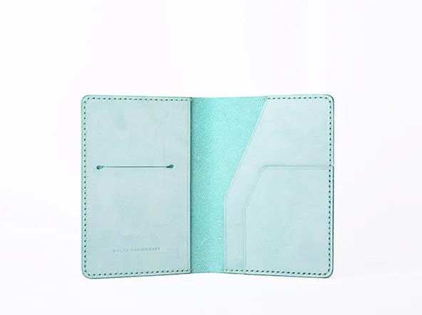 Handmade Leather Cute Womens Long Passport Wallet Travel Wallet for Women