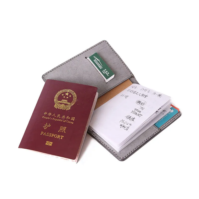 Handmade Leather Cute Womens Long Passport Wallet Travel Wallet for Women