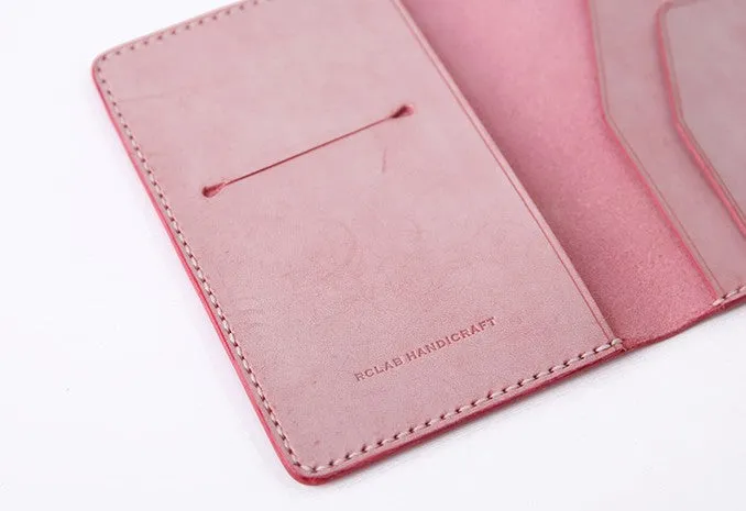 Handmade Leather Cute Womens Long Passport Wallet Travel Wallet for Women