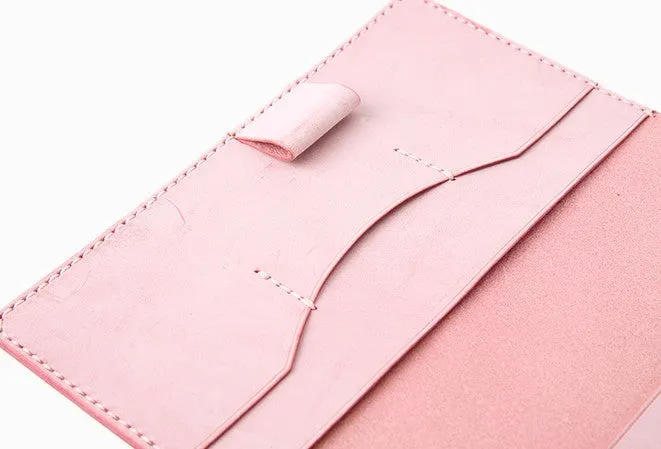Handmade Leather Cute Womens Passport Wallet Long Travel Wallet for Women