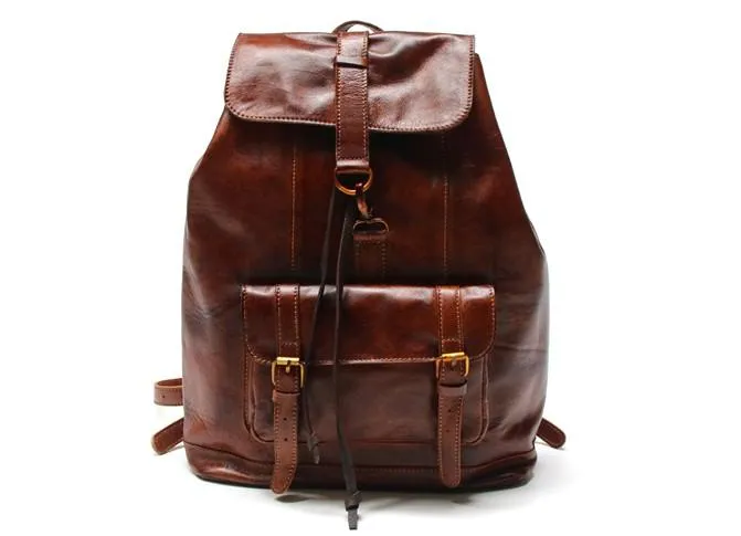 Handmade Leather Mens Backpacks Travel Backpacks Laptop Backpack for men