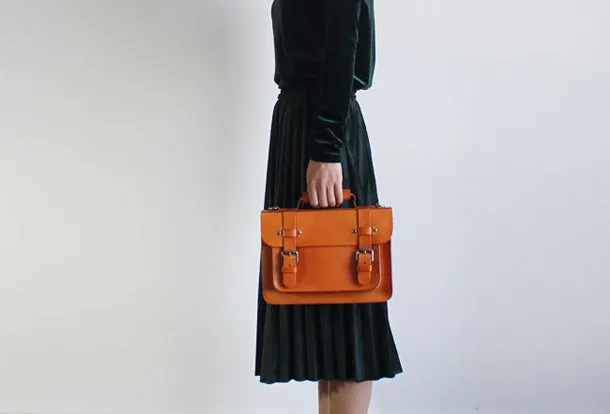Handmade Leather Messenger Bag Satchel Bag Crossbody Bag Shoulder Bag Purse for Women Leather Bag