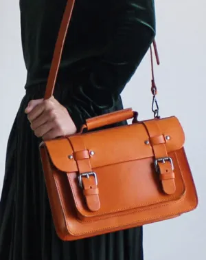 Handmade Leather Messenger Bag Satchel Bag Crossbody Bag Shoulder Bag Purse for Women Leather Bag
