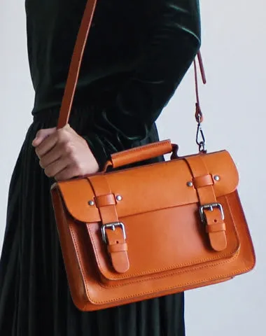 Handmade Leather Messenger Bag Satchel Bag Crossbody Bag Shoulder Bag Purse for Women Leather Bag
