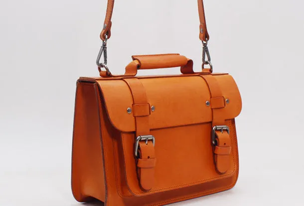 Handmade Leather Messenger Bag Satchel Bag Crossbody Bag Shoulder Bag Purse for Women Leather Bag