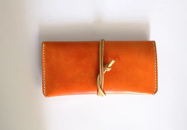 Handmade LEATHER Womens Long Wallet Leather Envelope Long Wallets FOR Women