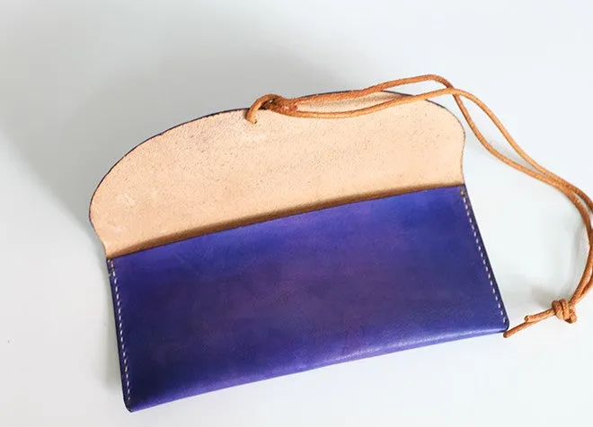 Handmade LEATHER Womens Long Wallet Leather Envelope Long Wallets FOR Women