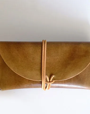Handmade LEATHER Womens Long Wallet Leather Envelope Long Wallets FOR Women