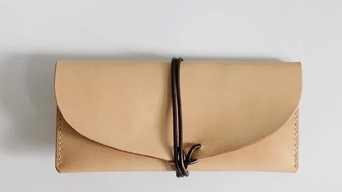 Handmade LEATHER Womens Long Wallet Leather Envelope Long Wallets FOR Women