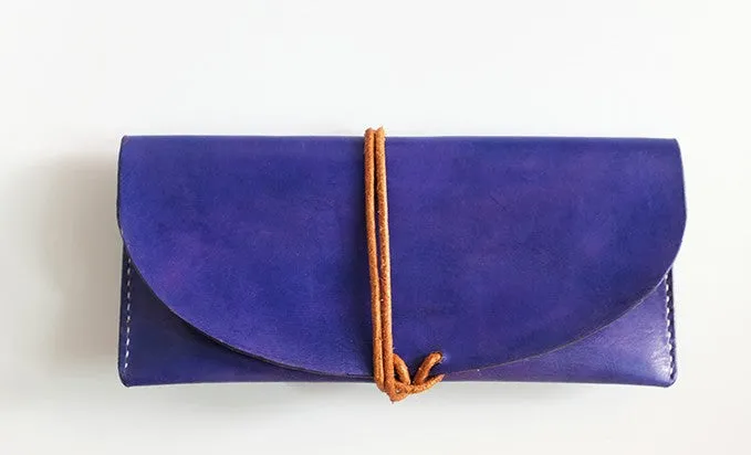 Handmade LEATHER Womens Long Wallet Leather Envelope Long Wallets FOR Women
