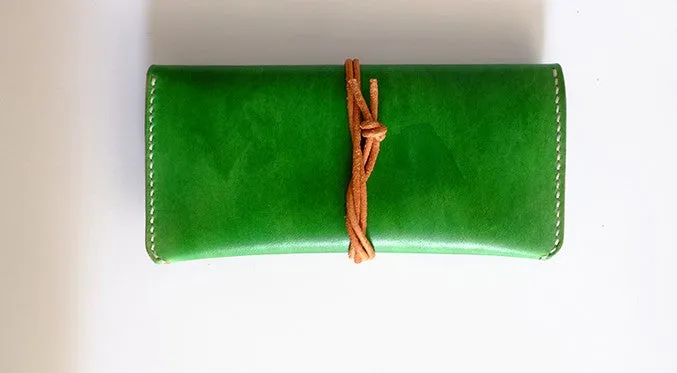 Handmade LEATHER Womens Long Wallet Leather Envelope Long Wallets FOR Women