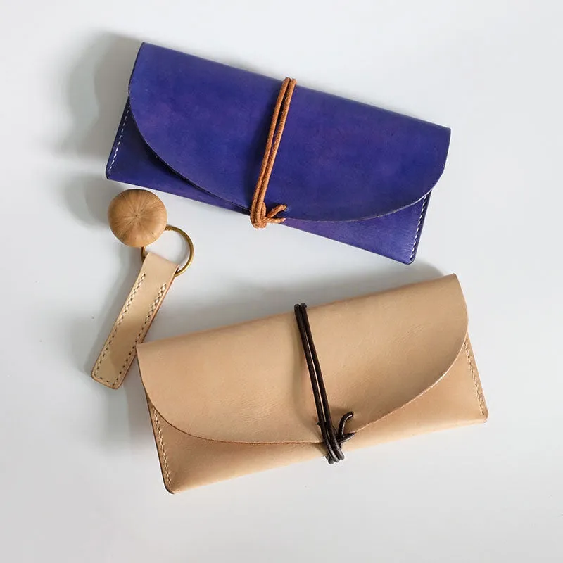 Handmade LEATHER Womens Long Wallet Leather Envelope Long Wallets FOR Women