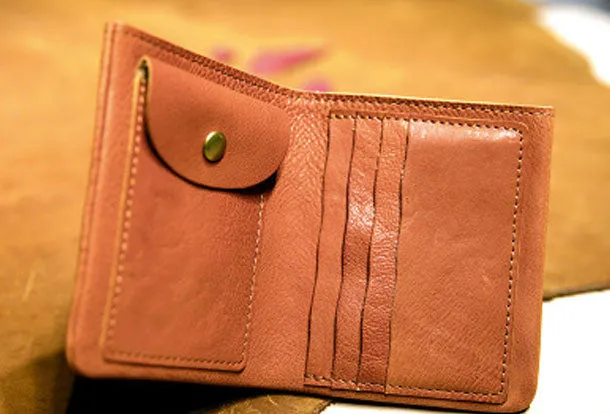 Handmade Wallet billfold Leather Wallet Befold Wallet For Men Women