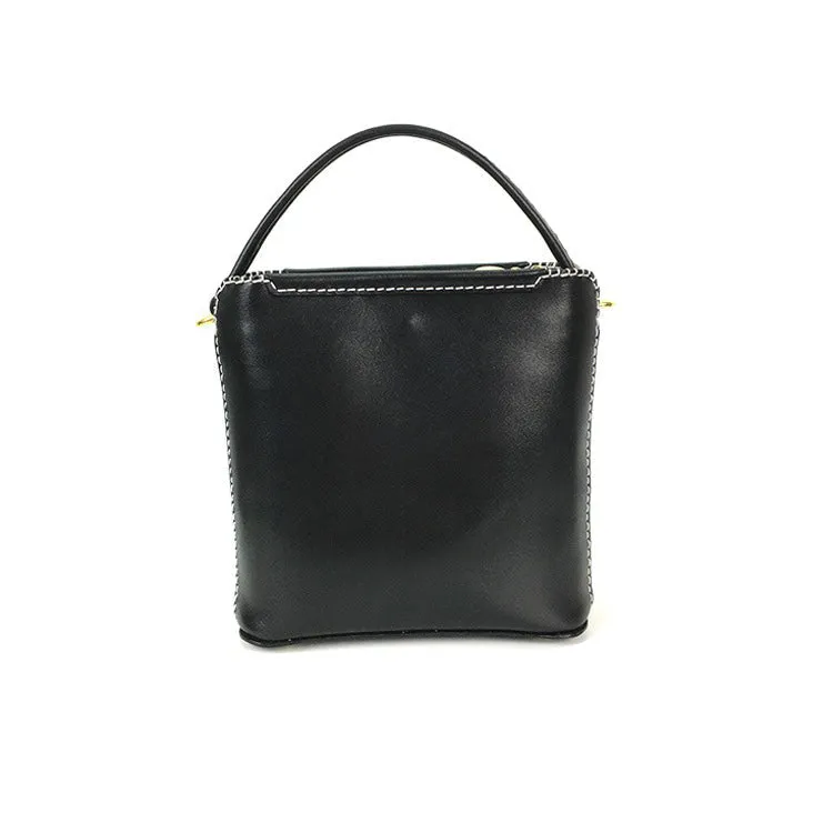 Handmade Womens Tooled Leather Square Handbag Purse SunFlower Crossbody Bag for Women