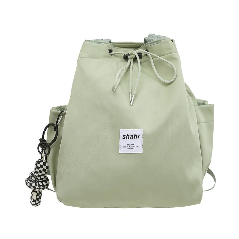 Harajuku Style Oxford Drawstring Lightweight Backpack
